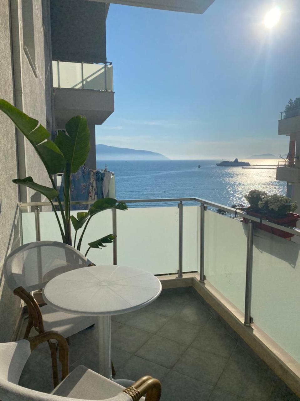 Appartamento Luxury Seaview Vlora Flat Free Parking Camera foto